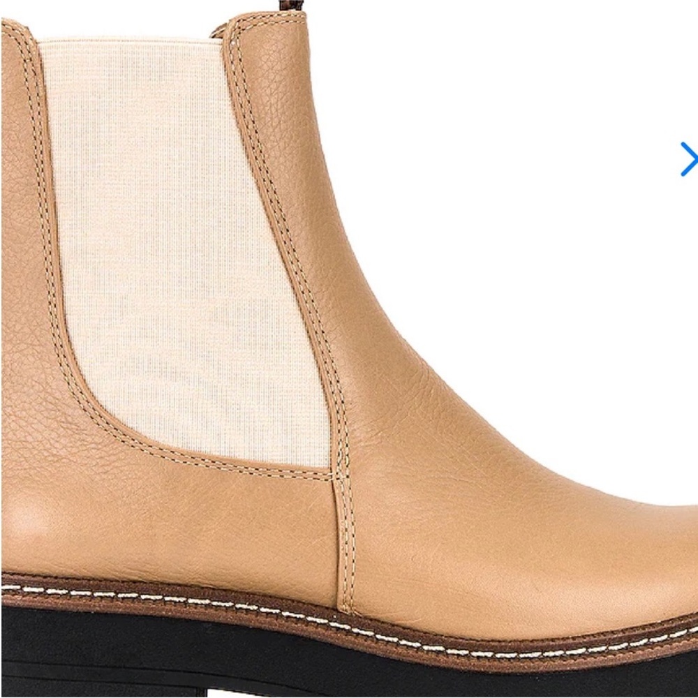 Sam Edelman Beige Leather Ankle Boots